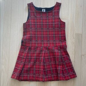 Plaid Red Kids Dress from Petit Bateau size 8